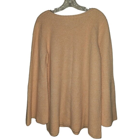 Moth Womens XL Peach Bell Sleeve Sweater 100% Cashmere - Picture 2 of 5